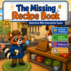 Detective Milo: The Missing Recipe Book, ages 4–6 edition cover