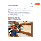 The Mark in the Bar — sample story page from Detective Milo: The Missing Compass aboard the Pirate Ship, ages 6–8 edition