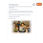 The Missing Tooth — sample story page from Detective Milo: The Missing Fossil Tooth, ages 6–8 edition