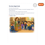 The New Magic Book — sample story page from Detective Milo: The Missing Magic Book, ages 4–6 edition