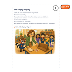 The Empty Display — sample story page from Detective Milo: The Missing Magic Book, ages 4–6 edition