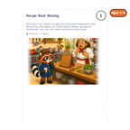 Recipe Book Missing — sample story page from Detective Milo: The Missing Recipe Book, ages 4–6 edition