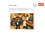 Call for Help — sample story page from Detective Milo: The Missing Recipe Book, ages 4–6 edition