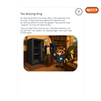 The Missing Ring — sample story page from Detective Milo: The Missing Ring in the Mansion Safe, ages 6–8 edition