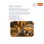 Choose Your First Move — sample story page from Detective Milo: The Missing Ring in the Mansion Safe, ages 6–8 edition