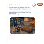 The Empty Rocket Case — sample story page from Detective Milo: The Missing Rocket Model in Space Museum, ages 6–8 edition