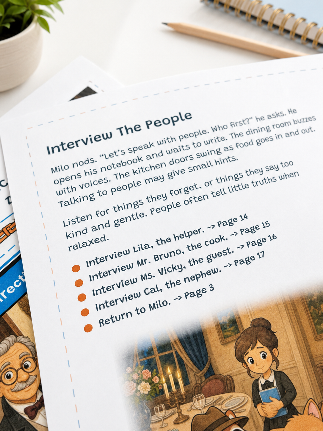 Detective Milo | Interactive Printable Detective Stories for Kids