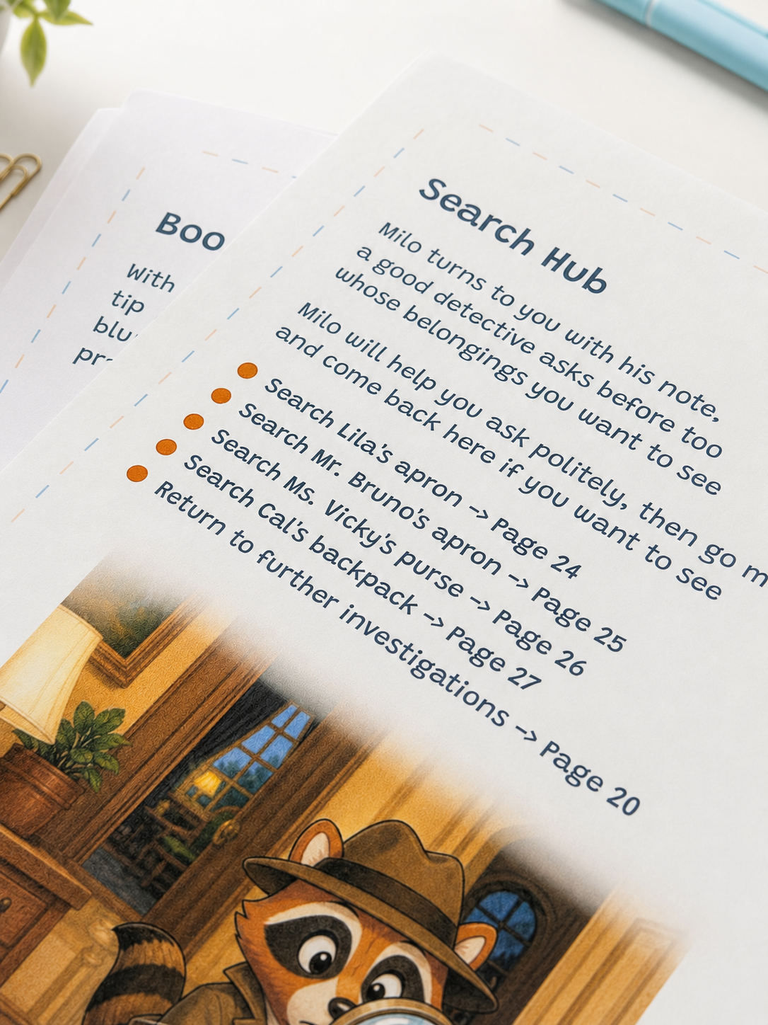 Detective Milo | Interactive Printable Detective Stories for Kids