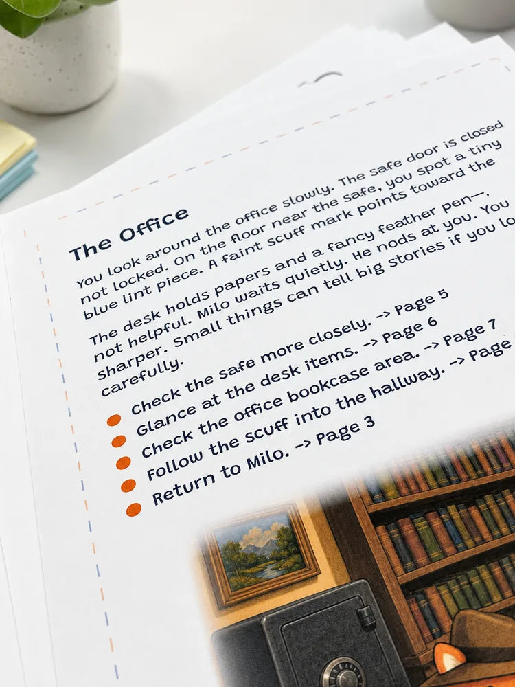 The Office story page from the mansion ring mystery